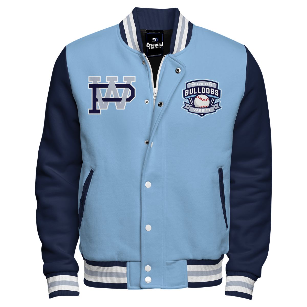 FLEECE STORMFRONT VARSITY JACKET WITH BLACK SATIN LINING – Branded FLEECE STORMFRONT VARSITY JACKET WITH BLACK SATIN LINING – Branded