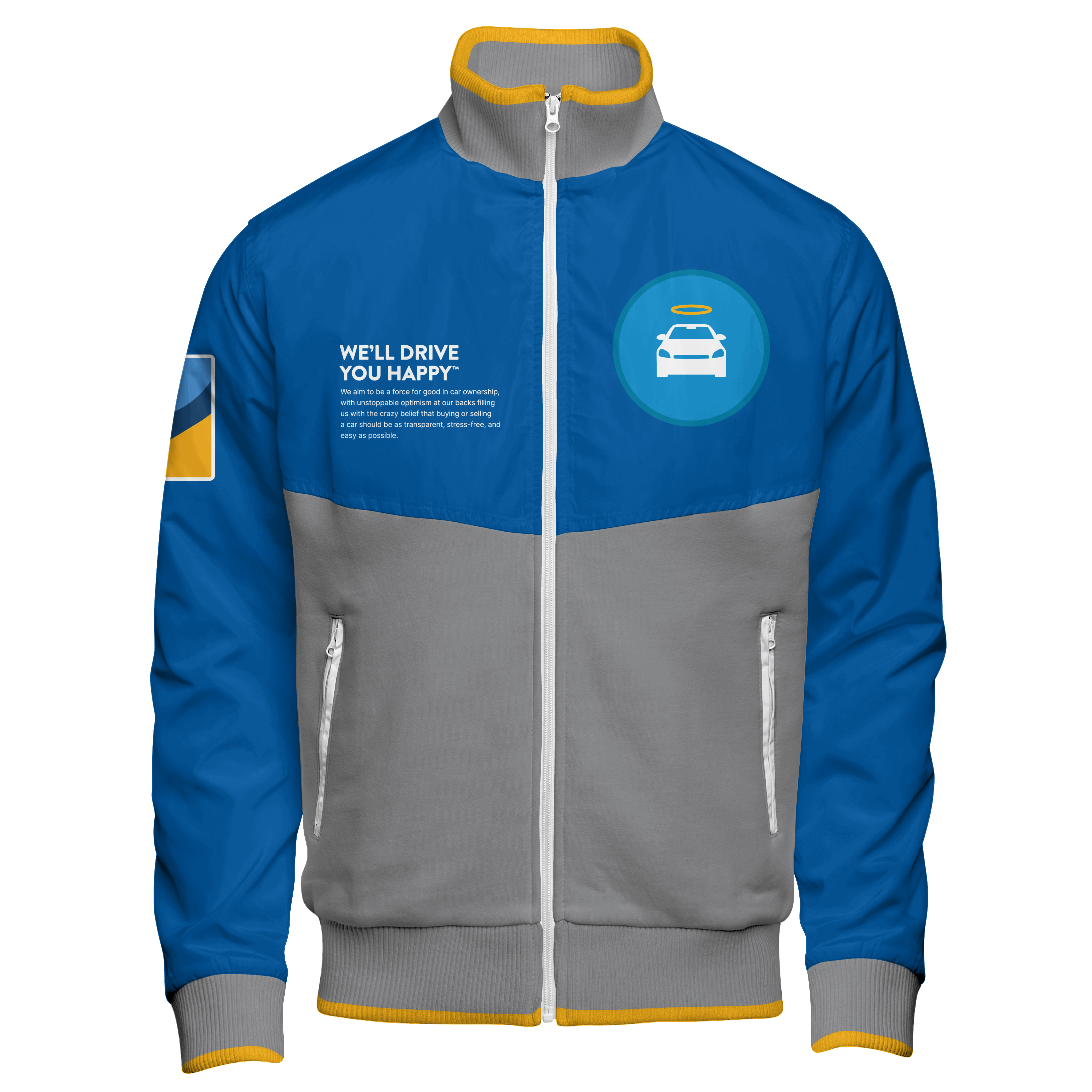 Cotton Fleece Varsity Jacket With No Lining – Branded Cotton Fleece Varsity Jacket With No Lining – Branded